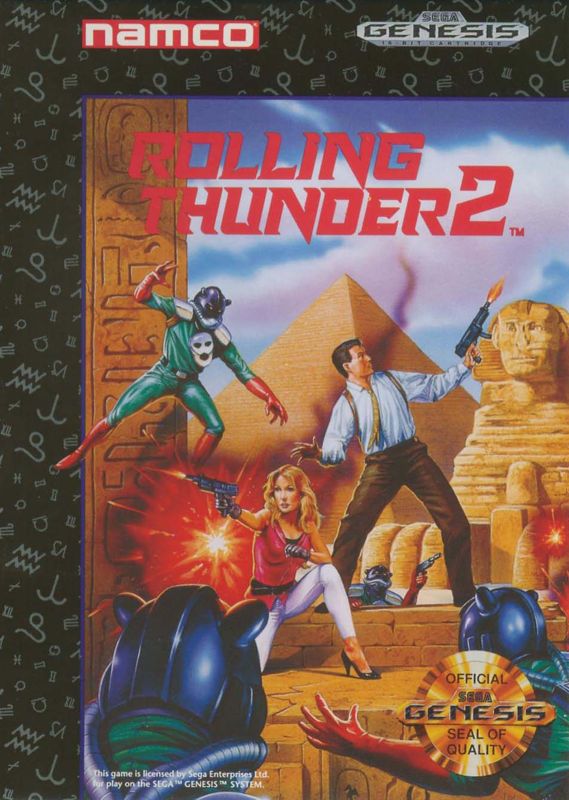 Front Cover for Rolling Thunder 2 (Genesis)