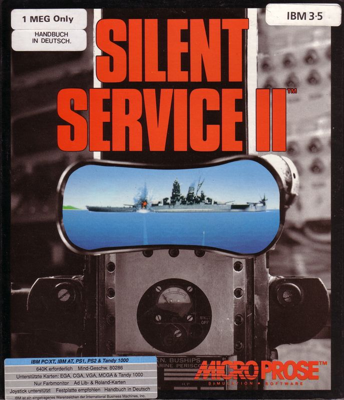 Front Cover for Silent Service II (DOS)