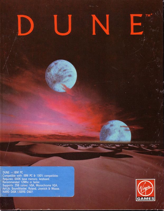 Front Cover for Dune (DOS) (5.25'' floppy disk release)