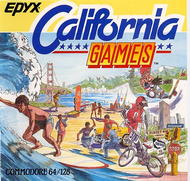Front Cover for California Games (Commodore 64)