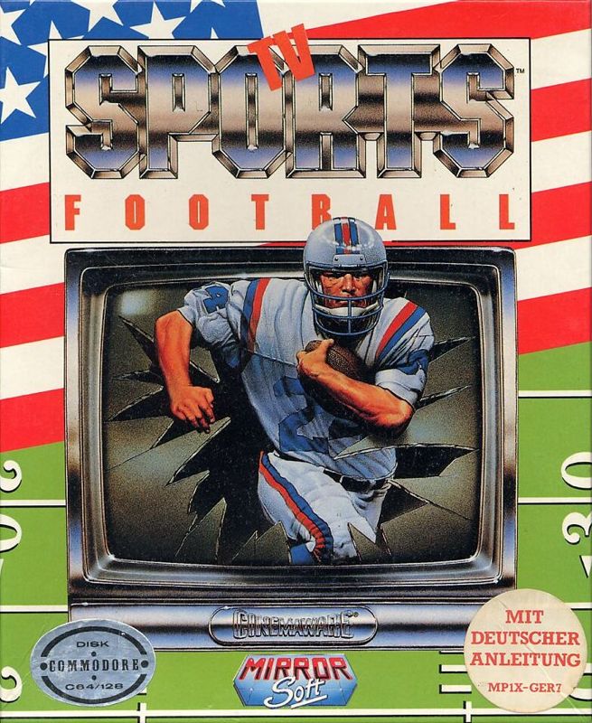 Front Cover for TV Sports: Football (Commodore 64)
