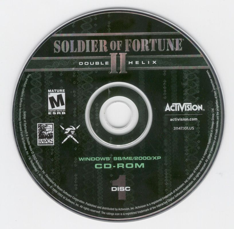 Media for Soldier of Fortune II: Double Helix (Windows): Disc 1