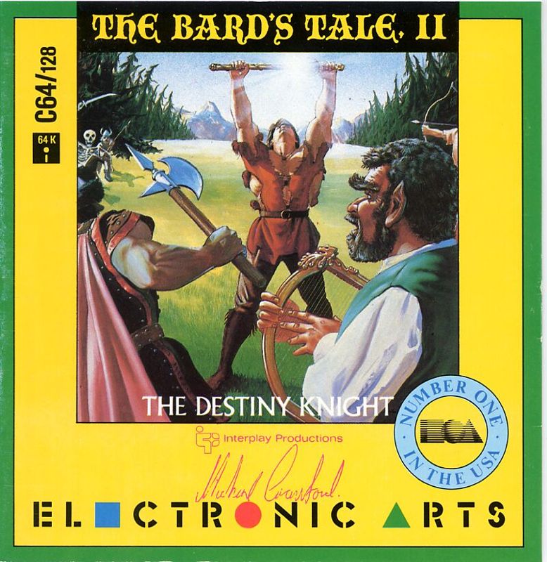 Front Cover for The Bard's Tale II: The Destiny Knight (Commodore 64)