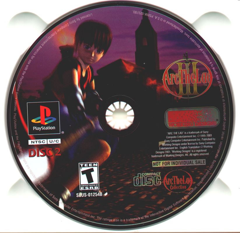 Media for Arc the Lad Collection (PlayStation): Arc The Lad III disc 2