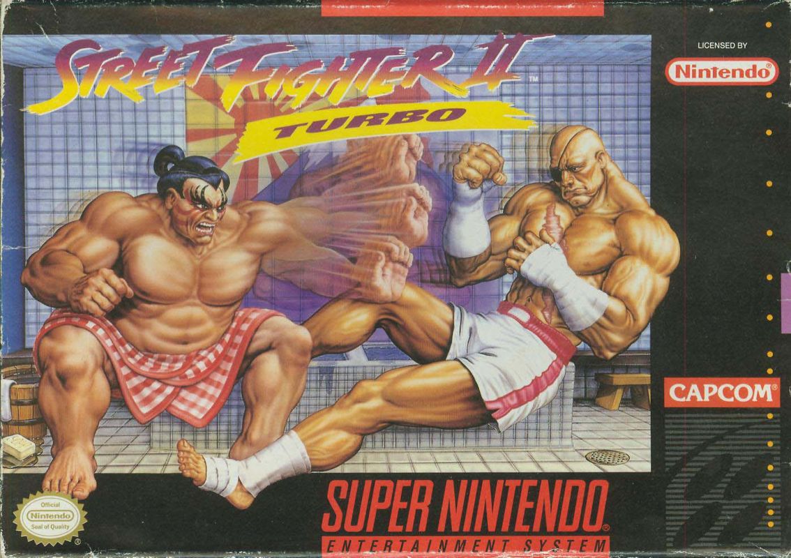 Front Cover for Street Fighter II Turbo (SNES)