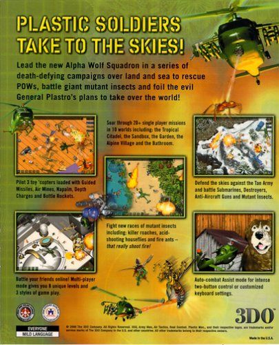Back Cover for Army Men: Air Tactics (Windows)