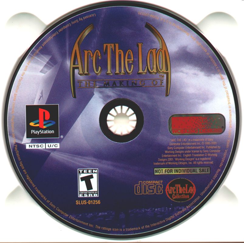 Extras for Arc the Lad Collection (PlayStation): Making of Arc the Lad