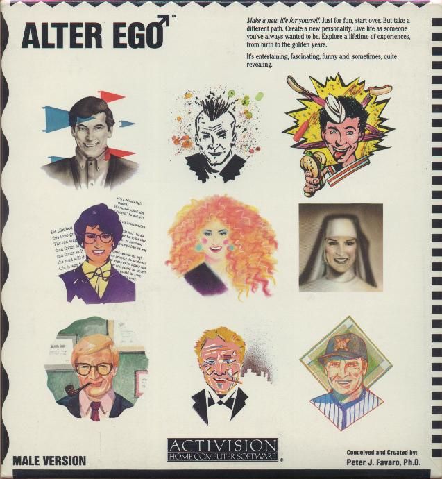 Front Cover for Alter Ego (DOS) (Male Version)