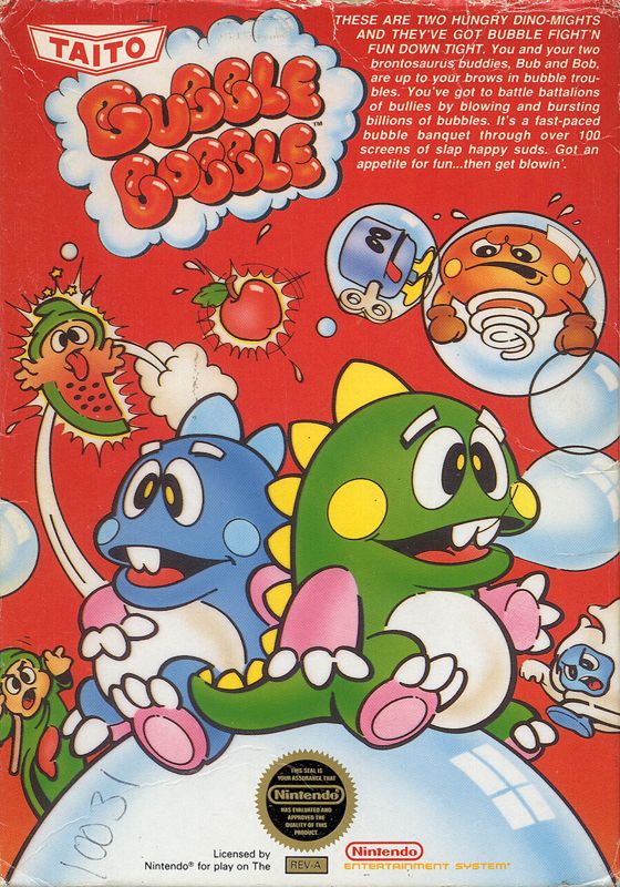 Front Cover for Bubble Bobble (NES)