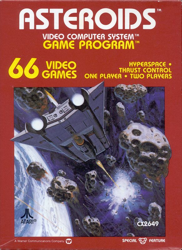 Front Cover for Asteroids (Atari 2600)