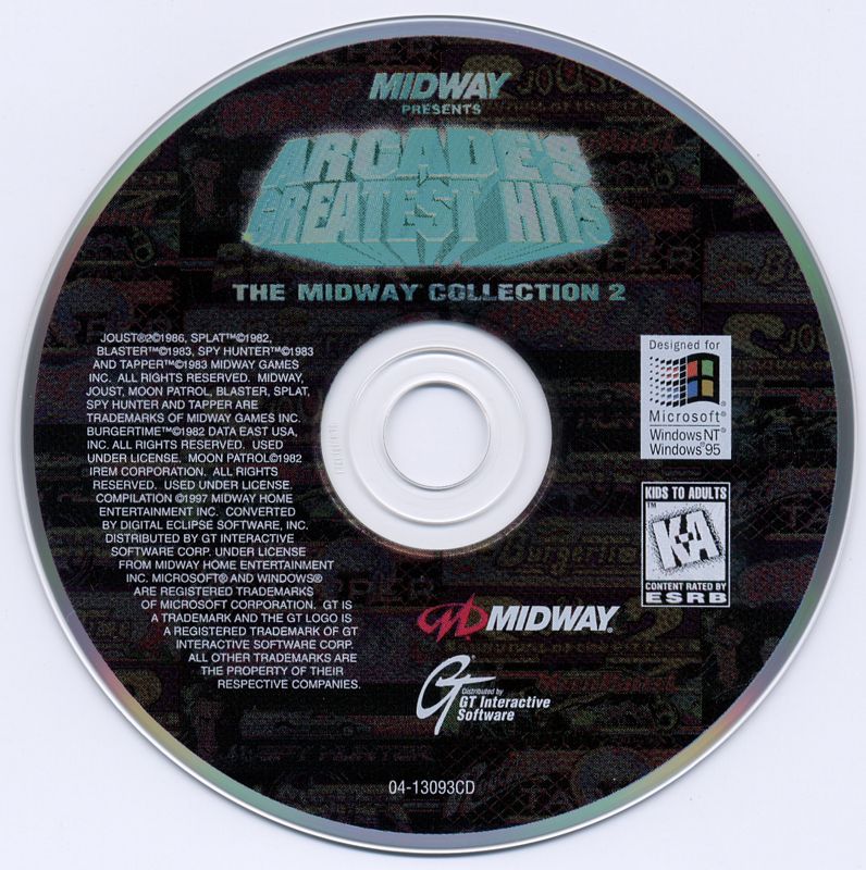 Media for Arcade's Greatest Hits: The Midway Collection 2 (Windows)