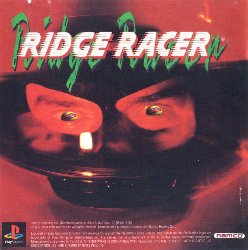 Inside Cover for Ridge Racer (PlayStation) (Greatest Hits release): Left Inlay