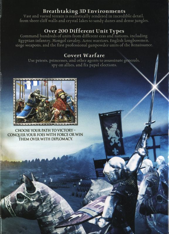 Inside Cover for Medieval II: Total War (Limited Edition) (Windows): Right Flap