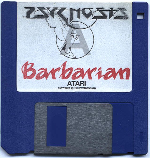 Media for Barbarian (Atari ST): 3.5 Game Disk 1 of 2