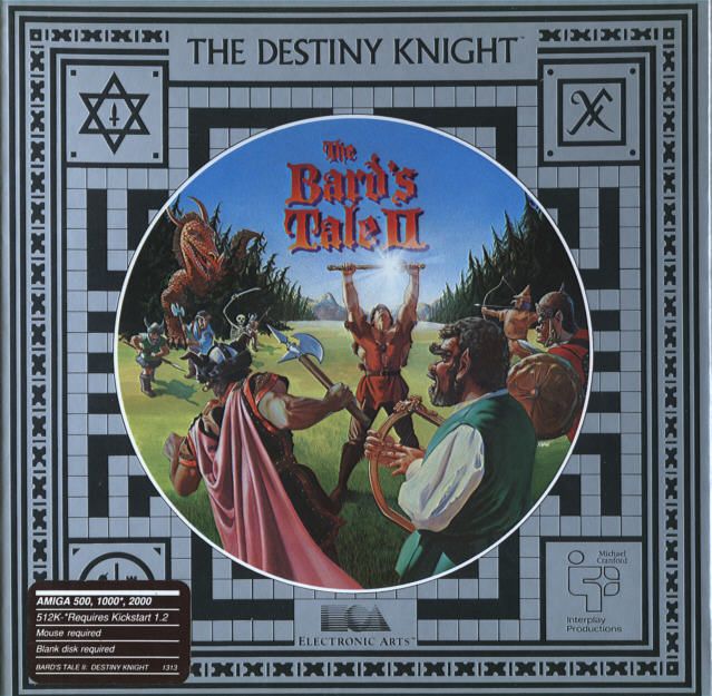 Front Cover for The Bard's Tale II: The Destiny Knight (Amiga)