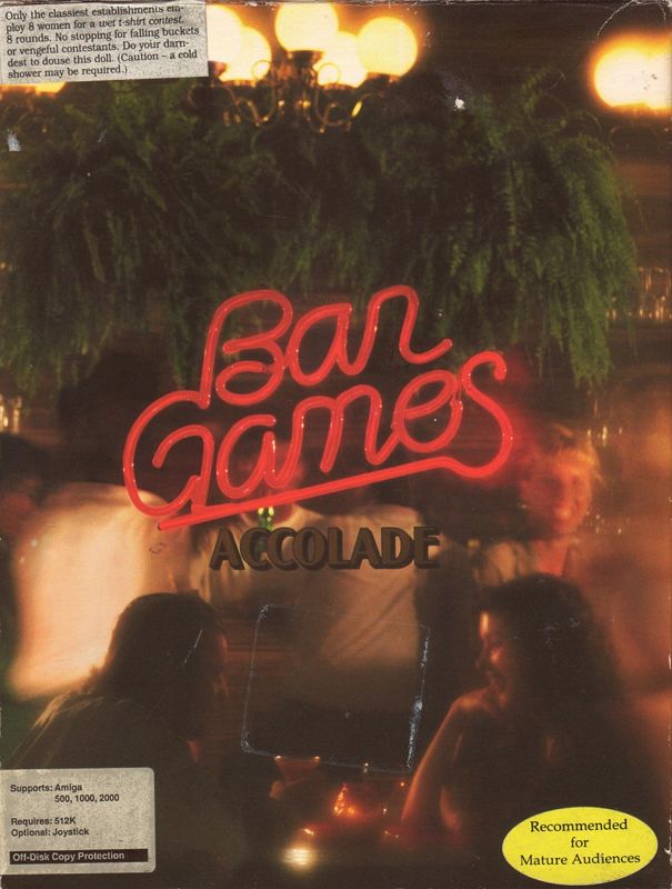 Front Cover for Bar Games (Amiga)