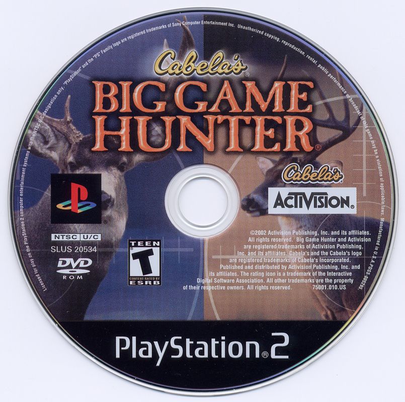 Media for Cabela's Big Game Hunter (PlayStation 2)