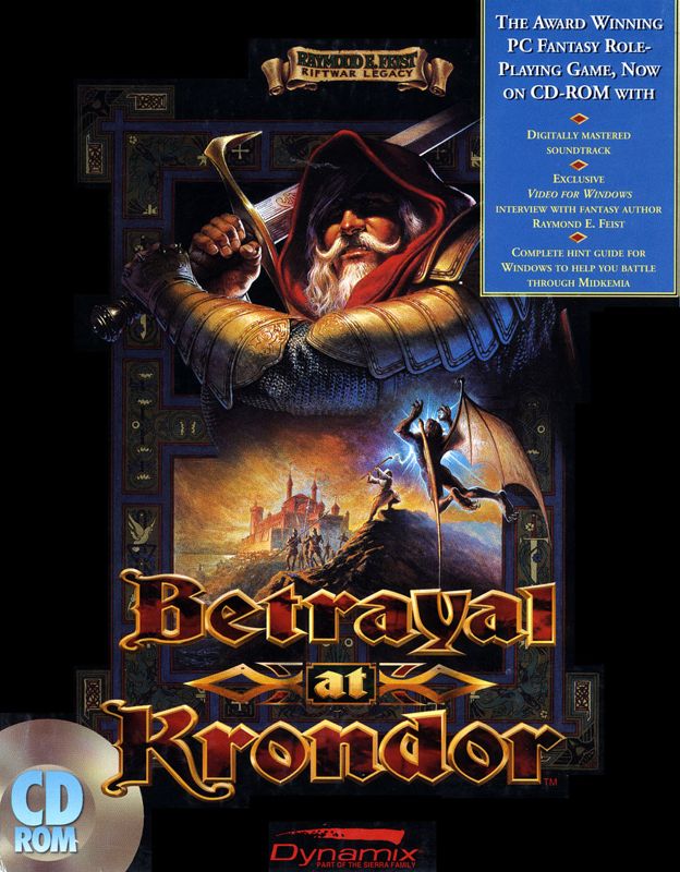 Front Cover for Betrayal at Krondor (DOS) (CD-ROM Version)