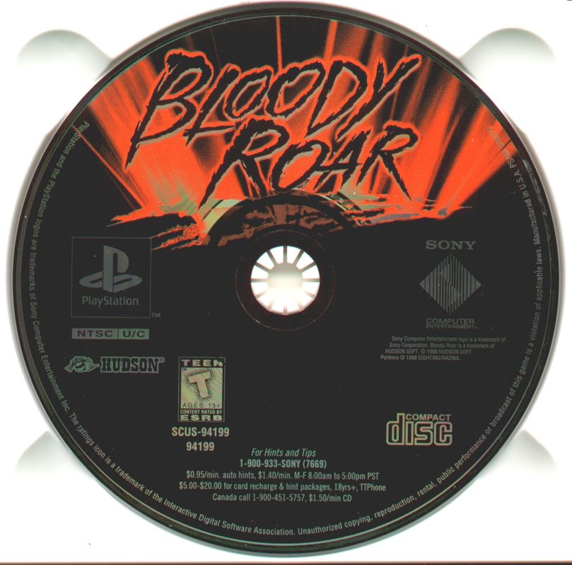 Bloody Roar Cover Or Packaging Material Mobygames