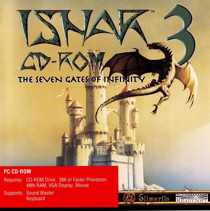 Other for Ishar 3: The Seven Gates of Infinity (DOS): Jewel Case - Front