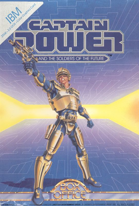 Front Cover for Captain Power and the Soldiers of the Future (DOS)