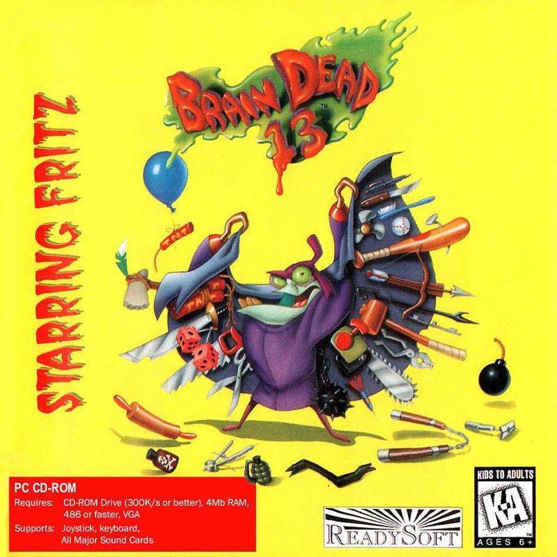 Front Cover for Brain Dead 13 (DOS and Windows)