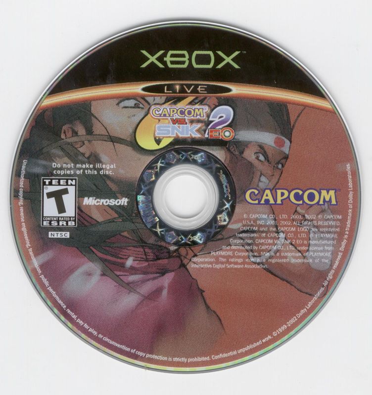 Capcom Vs Snk 2 Mark Of The Millennium Cover Or Packaging Material Mobygames 6465