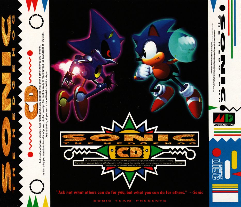 Inside Cover for Sonic CD (SEGA CD): Right Side - Under Disc