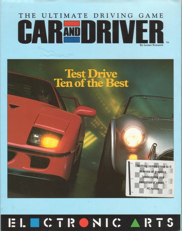 Front Cover for Car and Driver (DOS)