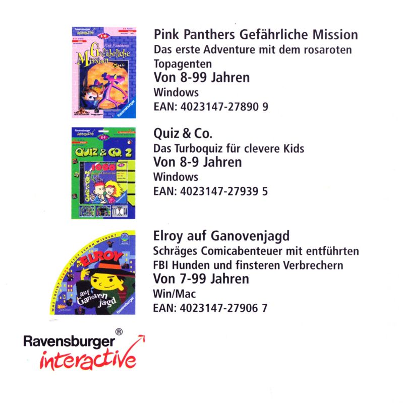 Other for The Pink Panther: Hokus Pokus Pink (Windows and Windows 3.x): Jewel Case (Left Inlay)