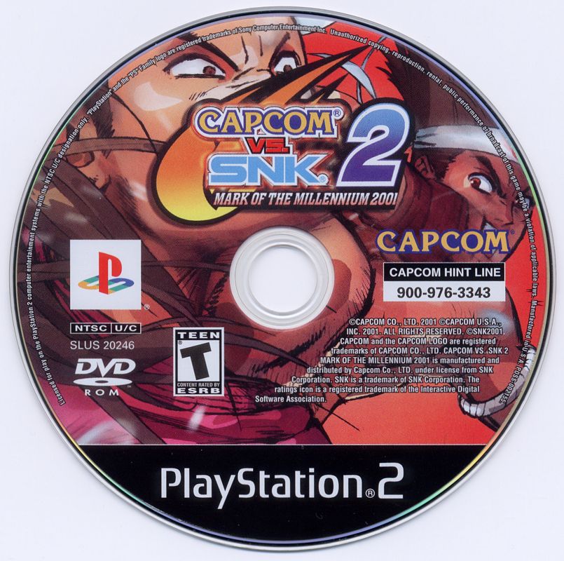 Media for Capcom vs. SNK 2: Mark of the Millennium (PlayStation 2)