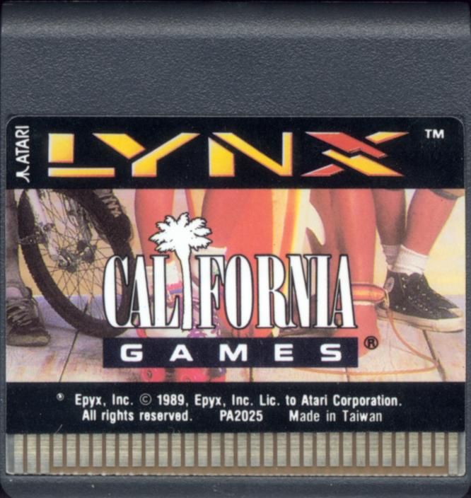 Media for California Games (Lynx)