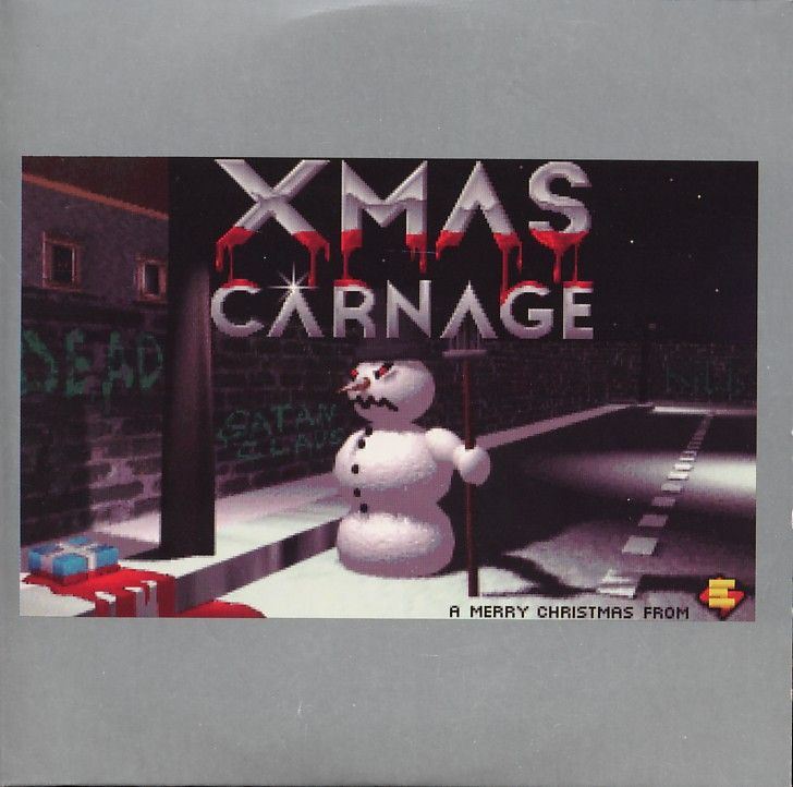 Back Cover for Xmas Carnage (DOS) (CD Sleeve)