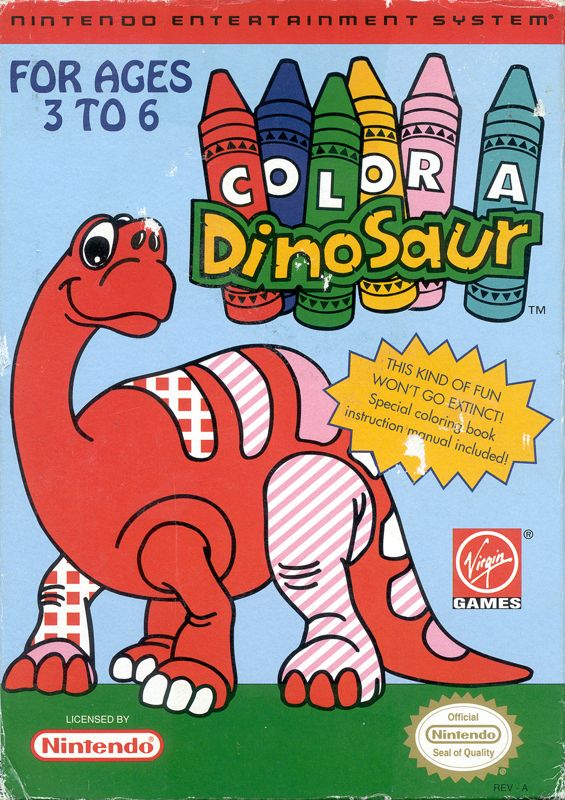 Front Cover for Color a Dinosaur (NES)