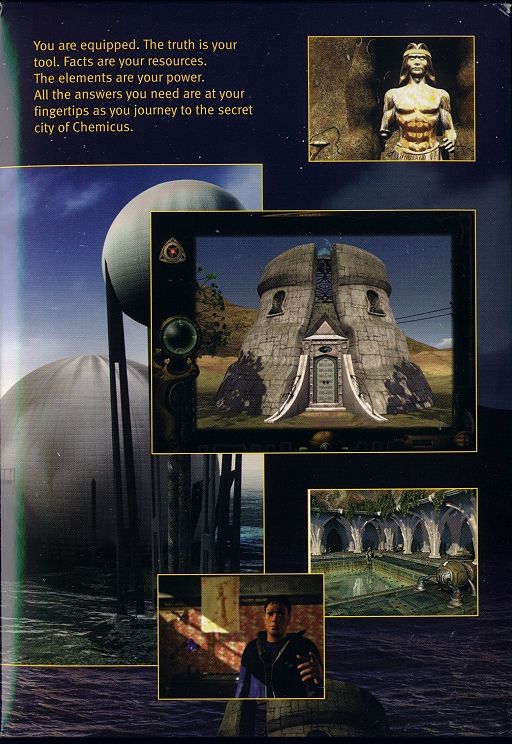 Inside Cover for Chemicus: Journey to the Other Side (Macintosh and Windows)