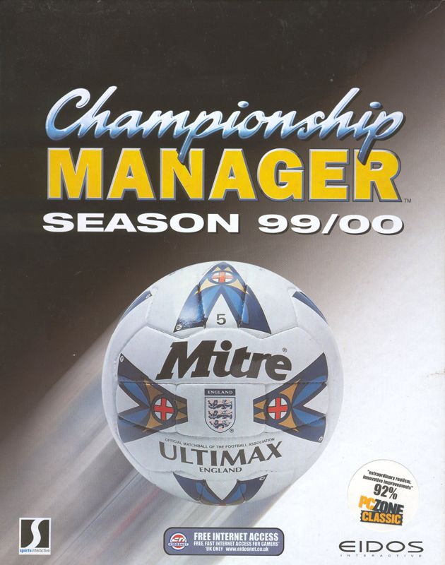 Front Cover for Championship Manager: Season 99/00 (Windows)