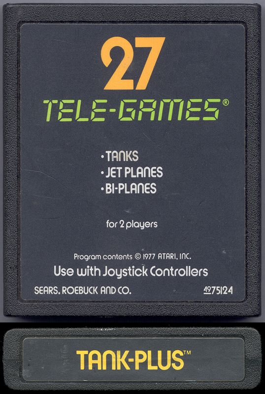 Media for Combat (Atari 2600) (Sears Tele-Games release)