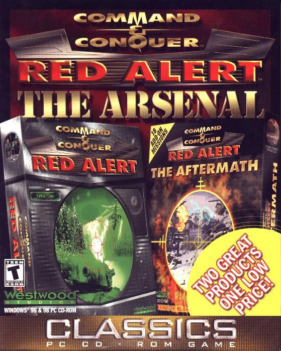 Front Cover for Command & Conquer: Red Alert - The Arsenal (DOS and Windows) (EA Classics release)