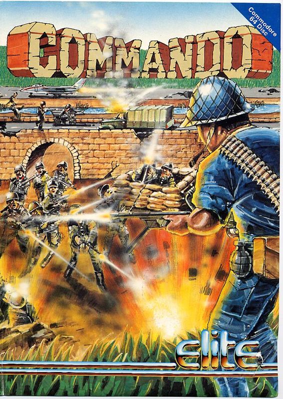 Front Cover for Commando (Commodore 64) (Floppy Disk release)