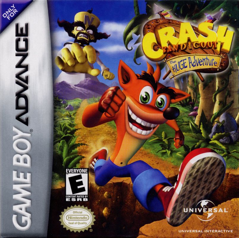 Front Cover for Crash Bandicoot: The Huge Adventure (Game Boy Advance)