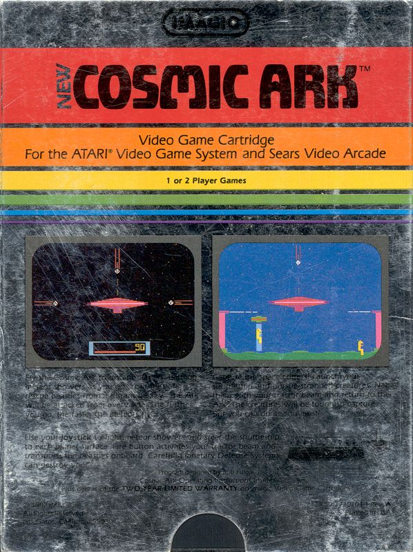 Back Cover for Cosmic Ark (Atari 2600)