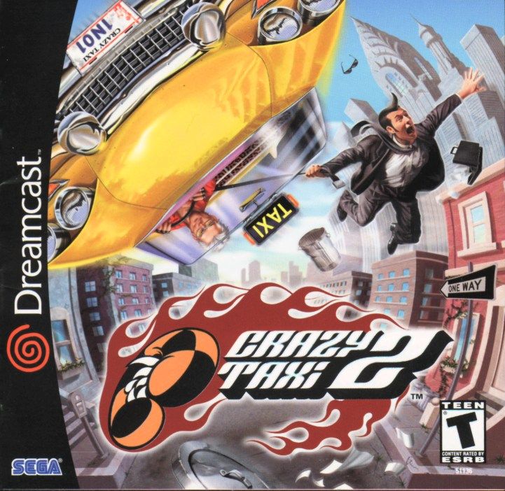 Front Cover for Crazy Taxi 2 (Dreamcast)