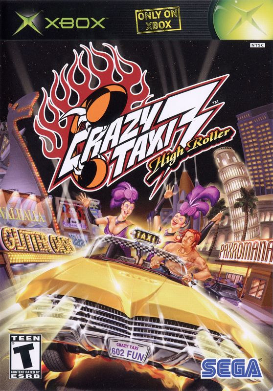 Front Cover for Crazy Taxi 3: High Roller (Xbox)