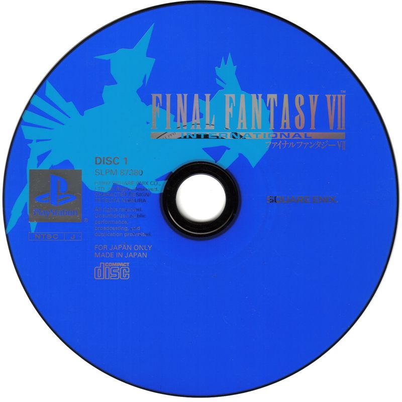 Media for Final Fantasy VII International (PlayStation) (Ultimate Hits release): Disc 1
