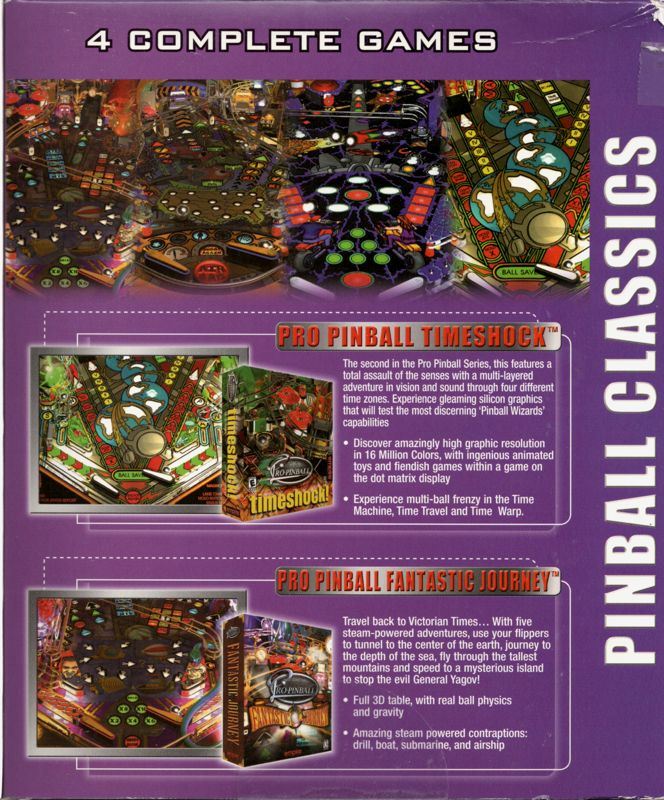 Inside Cover for Gamefest: Pinball Classics (Windows): Right Flap