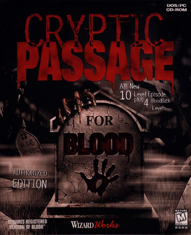 Front Cover for Cryptic Passage for Blood (DOS)