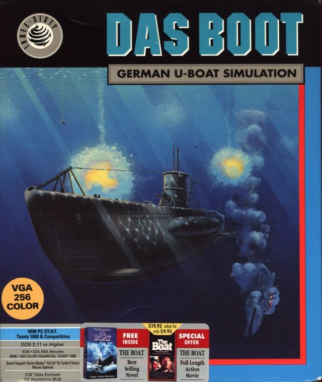 Front Cover for Das Boot: German U-Boat Simulation (DOS)