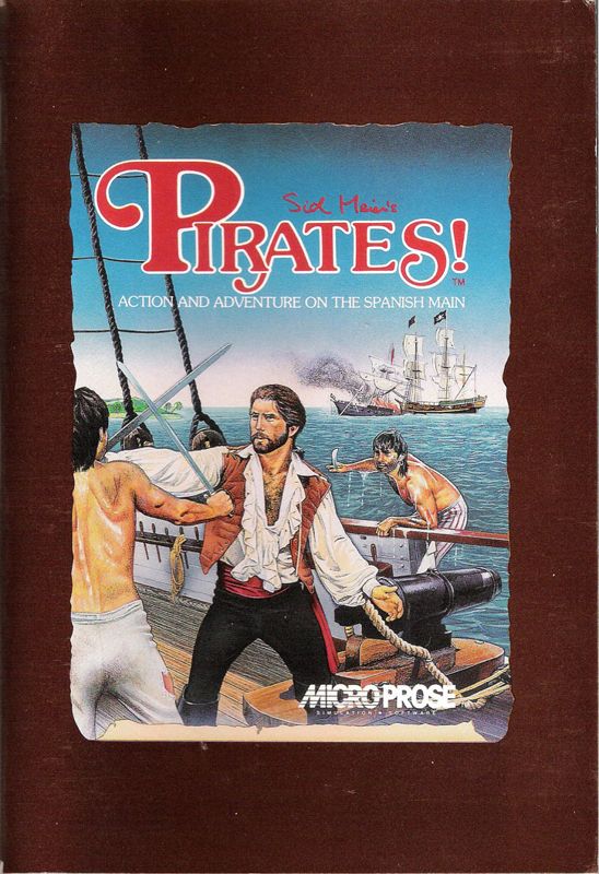 Manual for Sid Meier's Pirates! (Commodore 64): Front
