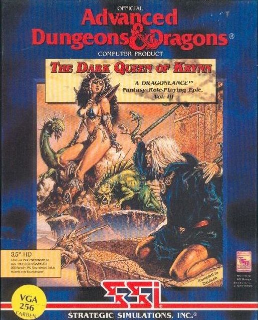 Front Cover for The Dark Queen of Krynn (DOS)