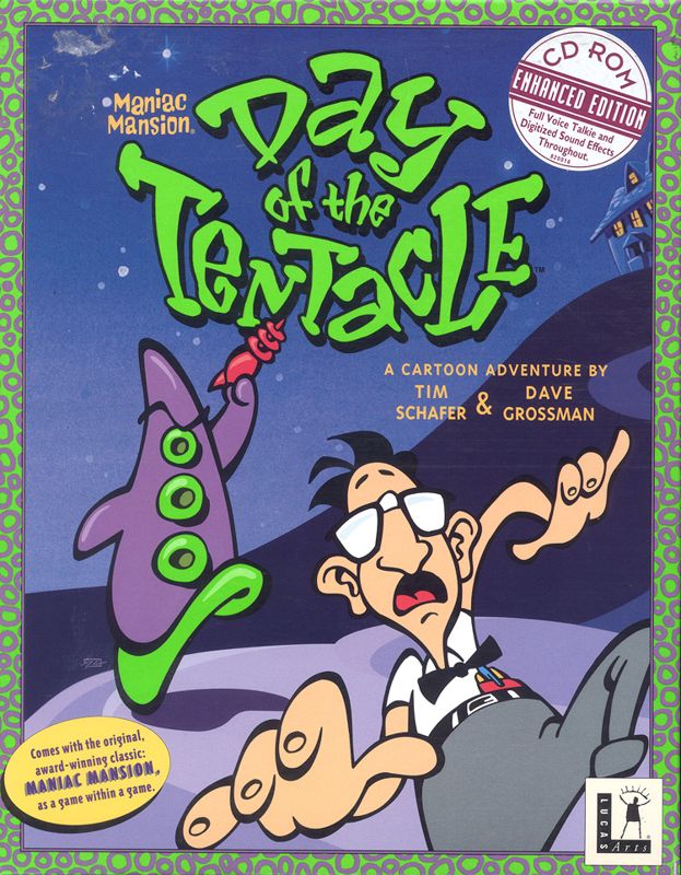 Front Cover for Maniac Mansion: Day of the Tentacle (DOS)